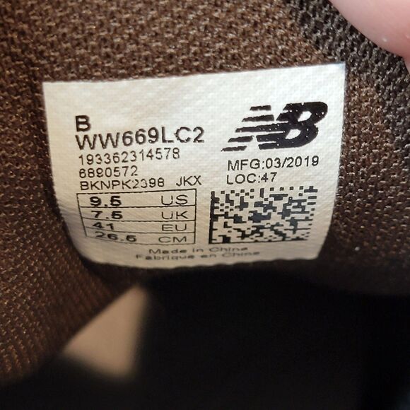 New Balance Women's Sz 9.5 B 669 V2 WW669LC2 Brown Casual Lace Up Shoes Sneakers - Picture 10 of 10